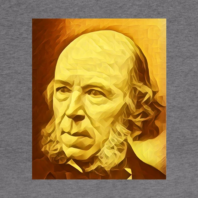 Herbert Spencer Golden Portrait | Herbert Spencer Artwork 8 by JustLit